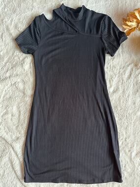 Moa Moa Black Cutout Dress Small